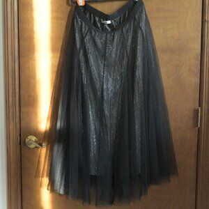 Unique Black Glitter Dress. Women's XXL.